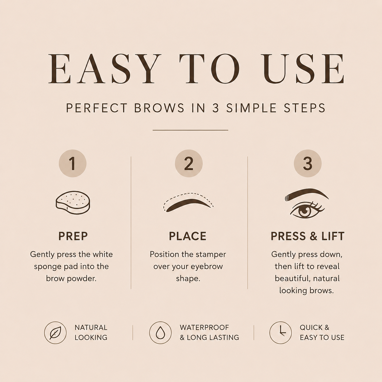 Brow Stamp & Powder Kit with Brush